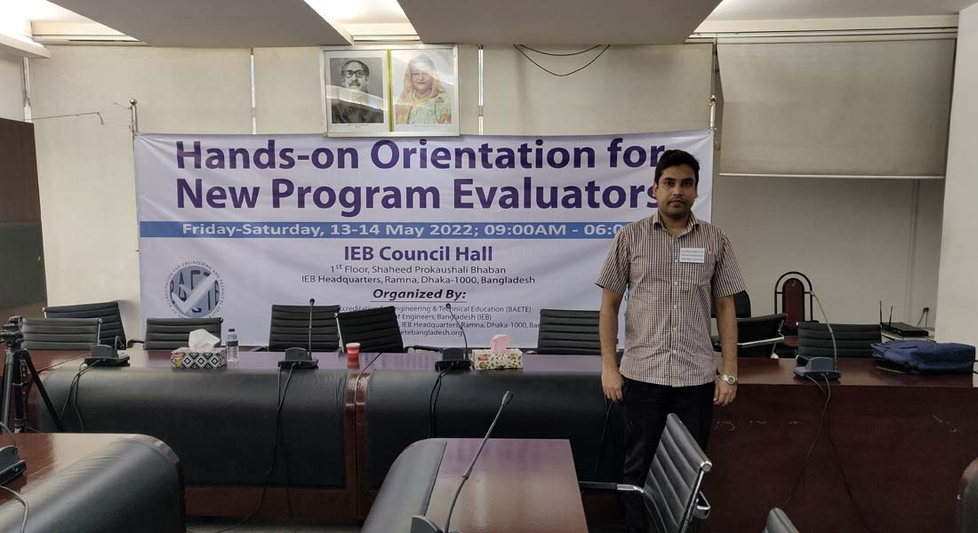 Workshop on Two day-long “Hands-on Orientation for New Program Evaluators” on 13-14 May 2022