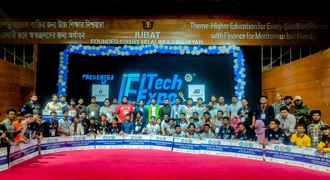 TEAM O-ZONE FROM EWU ROBOTICS CLUB HAS BECOME THE CHAMPION OF BANGLADESH IN “ITECHEXPO IUBAT 2022” P...
