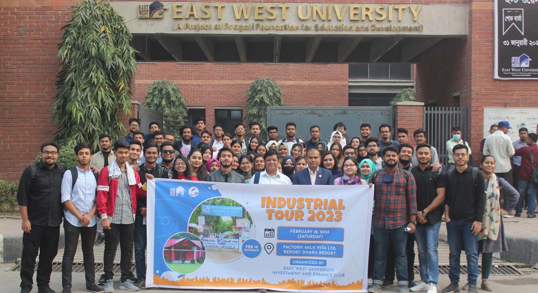 Industrial Tour 2023 at Bangladesh Milk Producer's Cooperative Union Limited organized by East West...