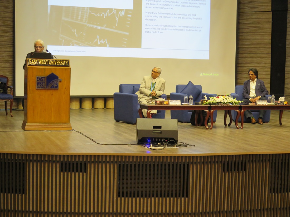 East West University Hosts a Public Lecture on ‘World Trade and Bangladesh’