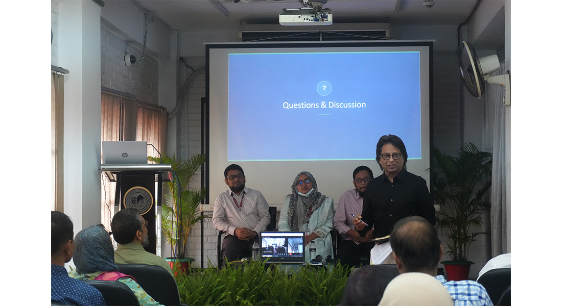 East West University Hosts Landmark Research Seminar on Ecofriendly Nanoparticle Disinfectants to Co...