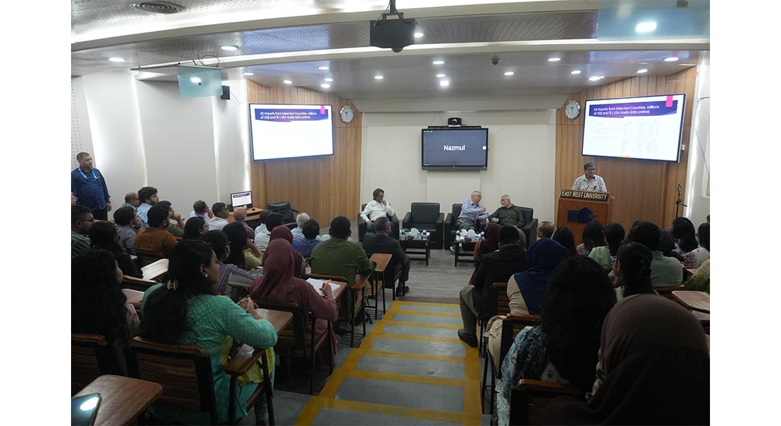 Department of Economics Holds a Session of Economics Seminar Series at East West University